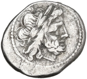 obverse: Crescent series. AR Victoriatus, uncertain Campanian mint (Capua?), 207 BC
