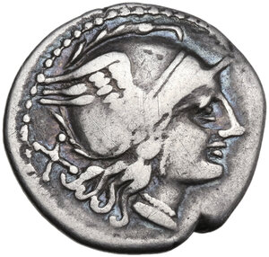 obverse: AL series. AR Denarius, uncertain Spanish mint (Tarraco?), 208 BC