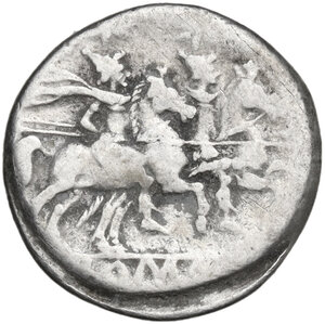 reverse: Anonymous. AR Denarius, uncertain Spanish mint (Tarraco?), 202 BC