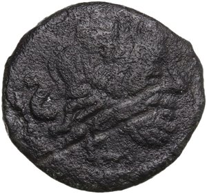 obverse: Anonymous. AE Semis, unofficial issue or contemporary forgery, c. 150 BC