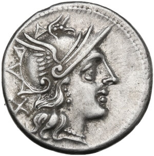 obverse: C. Thalna.. AR Denarius, 154 BC