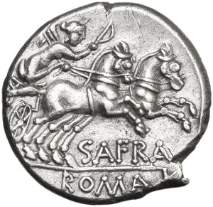 reverse: Spurius Afranius.. AR Denarius, 150 BC
