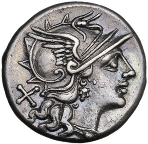 obverse: Pinarius Natta.. AR Denarius, 149 BC