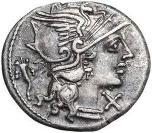 obverse: L. Cupiennius.. AR Denarius, 147 BC
