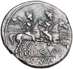 reverse: L. Cupiennius.. AR Denarius, 147 BC