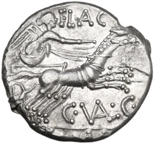 C. Valerius C.f. Flaccus.. AR Denarius, 140 BC