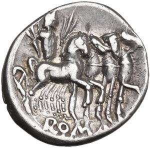 reverse: Q. Caecilius Metellus . AR Denarius, 130 BC
