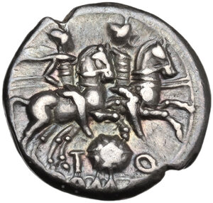 reverse: T. Quinctius Flamininus .. AR Denarius, 126 BC