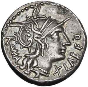 obverse: Q. Fabius Labeo. . AR Denarius, circa 124 BC