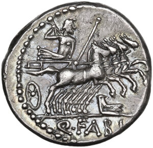 reverse: Q. Fabius Labeo. . AR Denarius, circa 124 BC