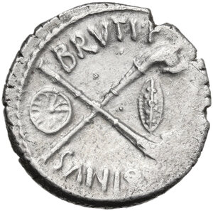 reverse: Albinus Bruti f. . AR Denarius, 49 BC