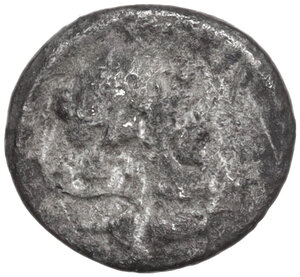 obverse: T. Carisius. AR Sestertius, 46 BC