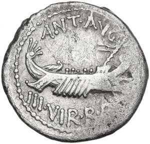 obverse: Mark Antony.. AR Denarius, 32-31 BC