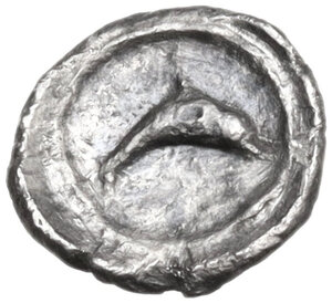 reverse: Southern Apulia, Tarentum. AR Hemilitron, c. 470-450 BC