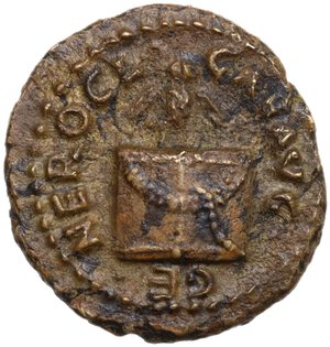 obverse: Nero (54-68).. AE Quadrans, Rome mint, 62-68 AD