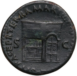 reverse: Nero (54-68). AE As, Rome mint