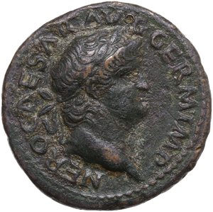 obverse: Nero (54-68).. AE As, 65 AD