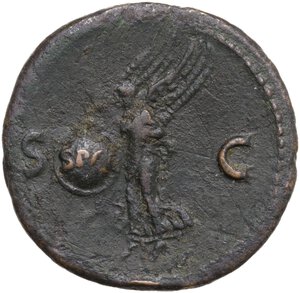 reverse: Nero (54-68).. AE As, 65 AD