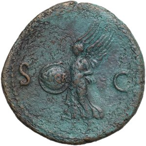 reverse: Nero (54-68).. AE As, 65 AD