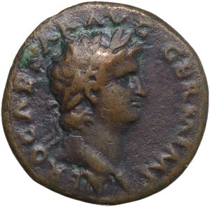 obverse: Nero (54-68).. AE As, 65 AD