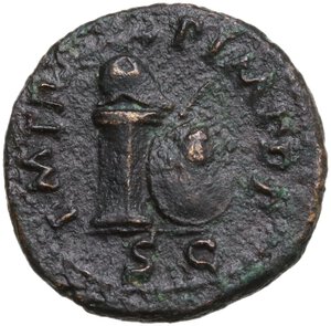 obverse: Nero (54 68).. AE Quadrans, Rome mint, 65 AD