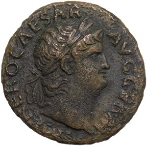 obverse: Nero (54-68).. AE As, Rome mint