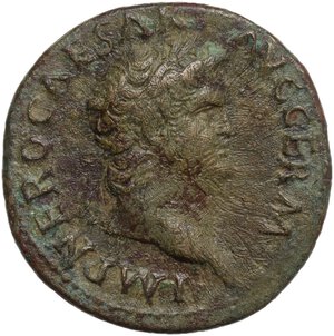 obverse: Nero (54-68).. AE As, Rome mint