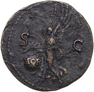reverse: Nero (54-68).. AE As, Lugdunum mint