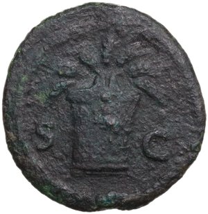 reverse: Domitian (81-96).. AE Quadrans, 85 AD