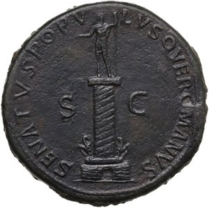 reverse: Trajan (98-117 AD).. AE Sestertius. Rome mint. Struck late AD 114-early 116