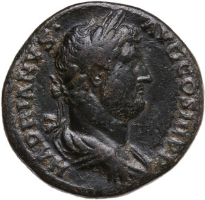 obverse: Hadrian (117-138).. AE As. “Travel series” issue. Rome mint. Struck c. AD 134-138