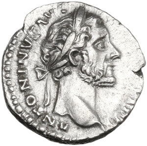 obverse: Antoninus Pius (138-161).. AR Denarius, 156-157 AD