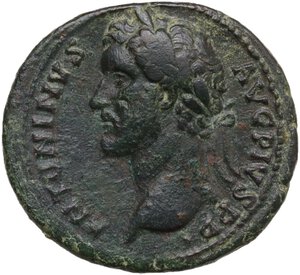 obverse: Antoninus Pius (138-161). AE As. Struck 140 AD