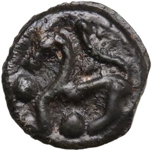 reverse: Northwest Gaul, Senones. Potin Unit, c. 100-50 BC