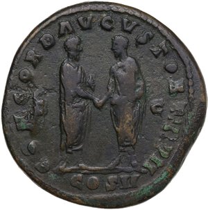 reverse: Lucius Verus (161-169).. AE Sestertius, 161-162 AD