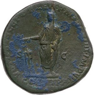 reverse: Commodus (177-192).. AE Sestertius, 184 AD