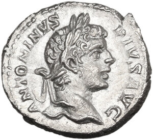 obverse: Caracalla (198-217). AR Denarius. Rome mint. Struck 205 AD