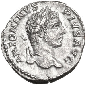 obverse: Caracalla (198-217). AR Denarius. Rome mint. Struck 207 AD