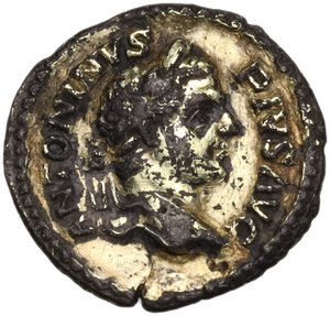 obverse: Caracalla (198-217).. Fourrée AV Quinarius, c. 212 AD