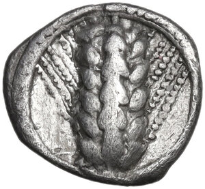 obverse: Southern Lucania, Metapontum. AR Triobol, c. 470-440 BC