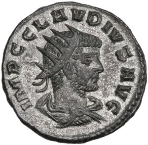 obverse: Claudius II Gothicus (268-270 AD).. BI Antoninianus. Antioch mint. 1st emission, 2nd series
