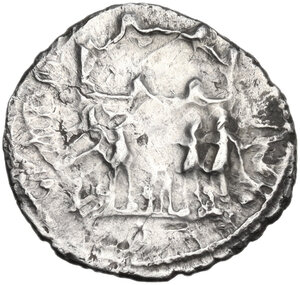reverse: Diocletian (284-305 AD).. AR Argenteus. Contemporary imitation. Uncertain mint. Struck circa AD 295-297 or later