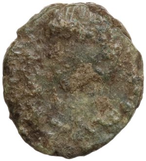 obverse: Ostrogothic Italy, Baduila (541-552).. AE Nummus (or 2 1/2 Nummi). Pseudo-Imperial Coinage. In the name of Anastasius, Ticinum mint