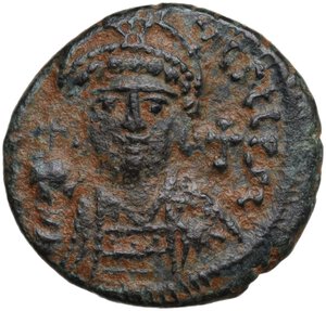 obverse: Justinian I (527-565).. AE Decanummium. Theoupolis (Antioch) mint. Dated RY 38 (564/5)
