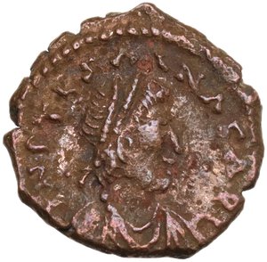 obverse: Justinian I (527-565).. AE Pentanummium. Theoupolis (Antioch) mint. Struck circa 560-565