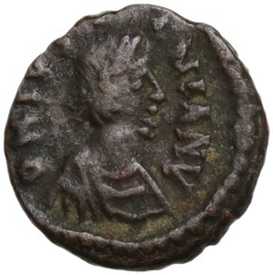 obverse: Justinian I (527-565).. AE Nummus. Carthage mint. Struck 534-539