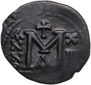 reverse: Revolt of the Heraclii (summer 608 - 5 October 610) . AE Follis, Alexandria mint. Dated IY 14 (610 AD)