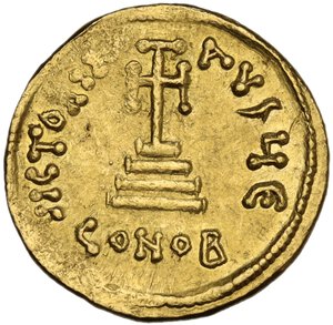 reverse: Constans II (641-668).. AV Solidus, Constantinople mint