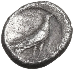 reverse: Southern Lucania, Sybaris. AR Triobol, c. 453-448 BC