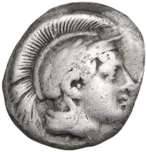 obverse: Southern Lucania, Sybaris. AR Triobol, c. 446-440 BC